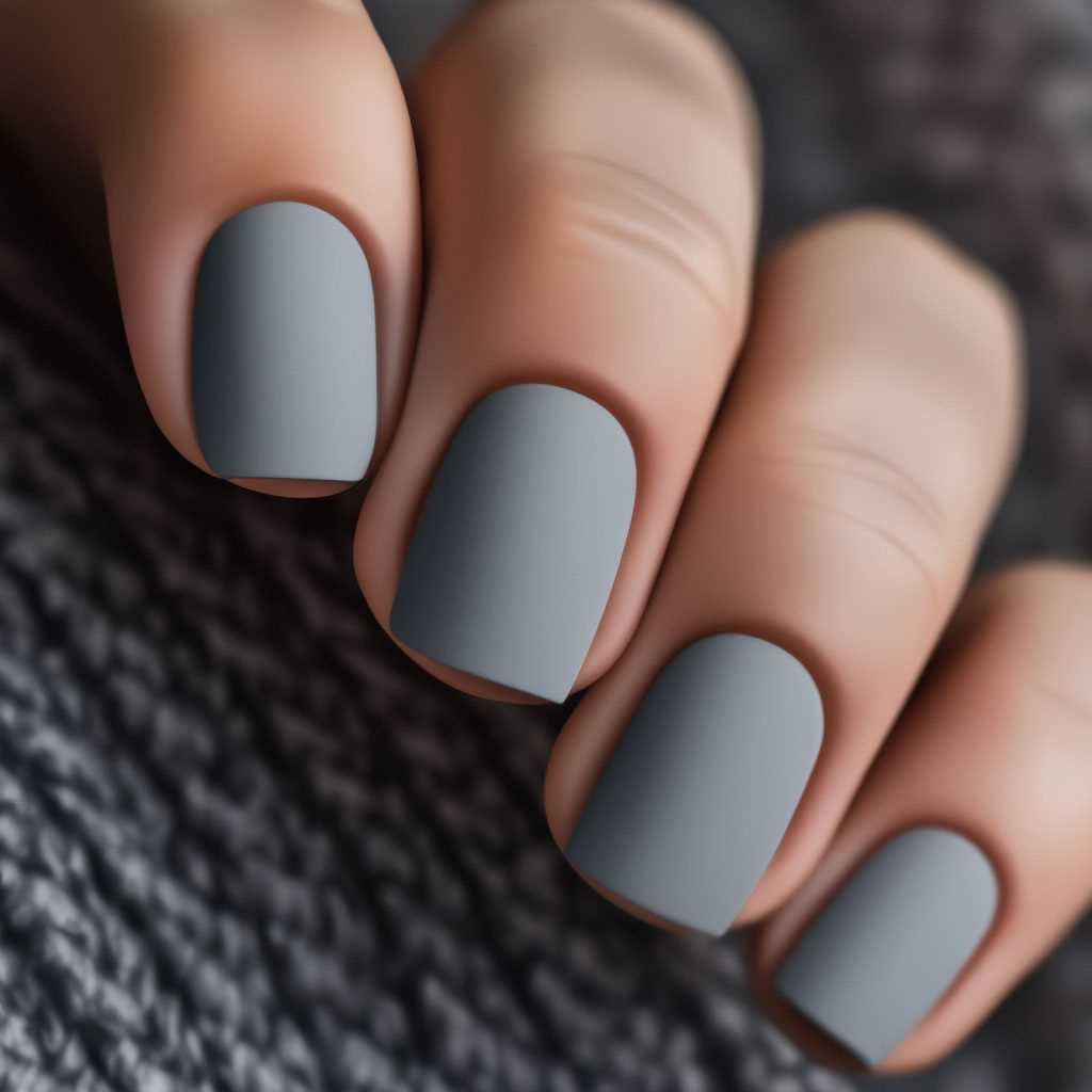 Как выбрать оттенок серого для матового маникюра