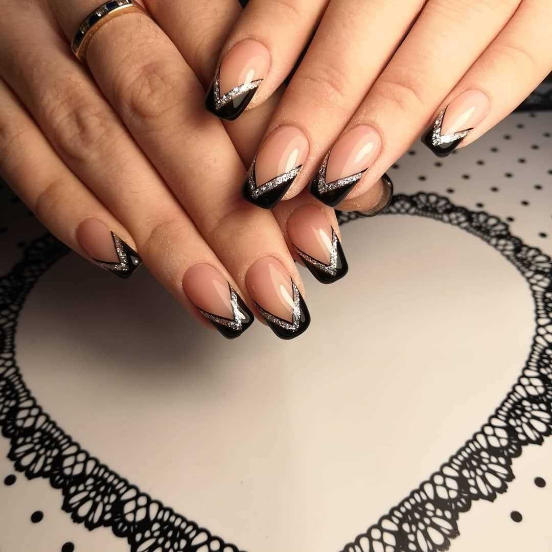 Новые тренды в дизайне черного френча для 2023 года