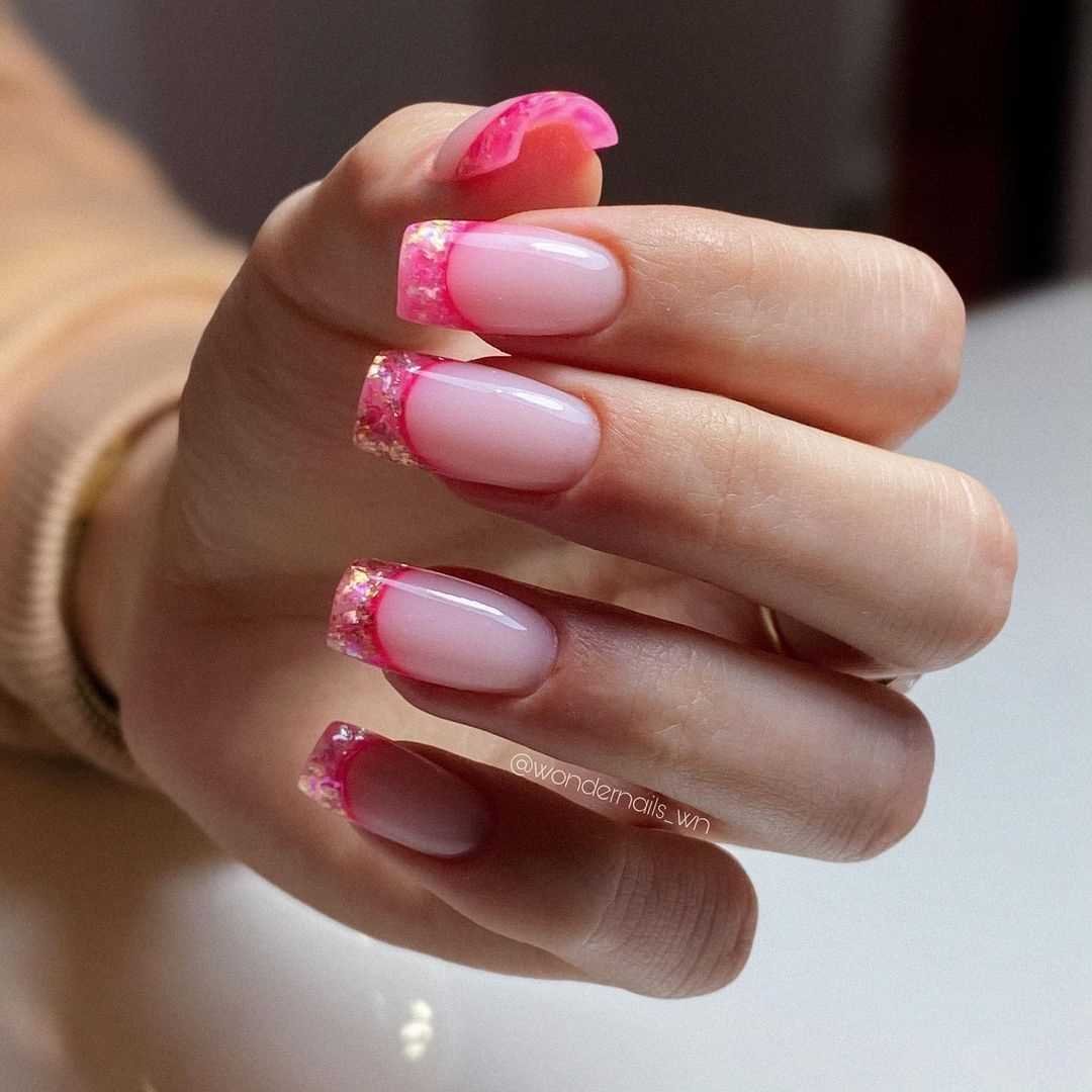 Выбор оттенка розового для френча