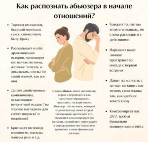 Признаки абьюзивных отношений